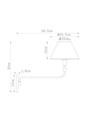 Black Staverton Cordless Wall Light - Image 4 of 5