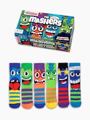United Odd Socks Green Mash Boys Socks 6 pack - Image 1 of 4