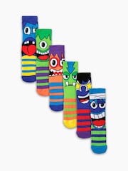 United Odd Socks Green Mash Boys Socks 6 pack - Image 2 of 4