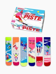 United Odd Socks Pink Ladies Ski Socks 6 Packs - Image 1 of 4