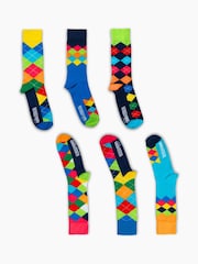United Odd Socks Green Crazy Golf Mens Socks 6 Packs - Image 2 of 3