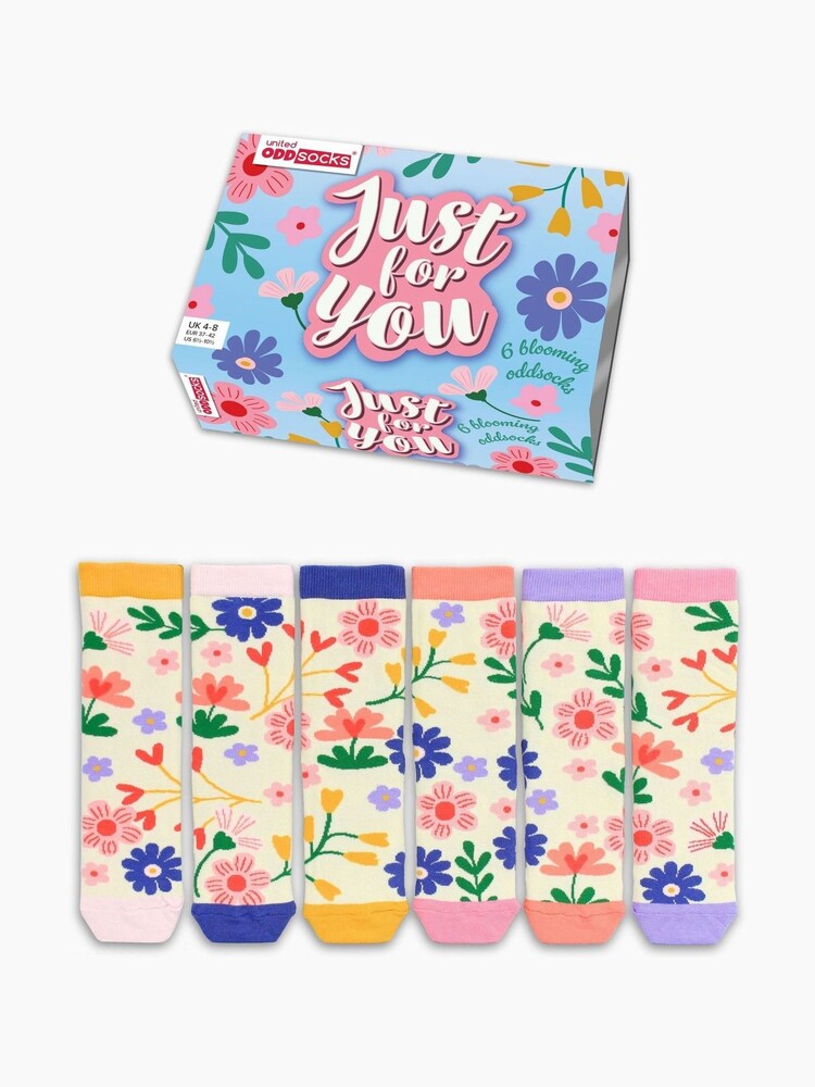 United Odd Socks Blue For You Ladies Socks 6 pack - Image 1 of 5 United Odd Socks Blue For You Ladies Socks 6 pack - Image 1 of 5