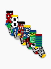 United Odd Socks Green Football Kick Boys Socks 6 Packs - Image 2 of 4