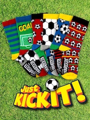United Odd Socks Green Football Kick Boys Socks 6 Packs - Image 4 of 4