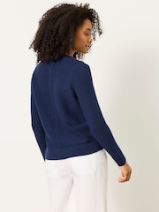 FatFace Lucee Navy Knitted Cardigan - Image 2 of 5