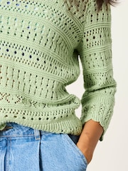 أخضر فاتح - كنزة غرز محبوكة من FatFace - Image 5 of 6