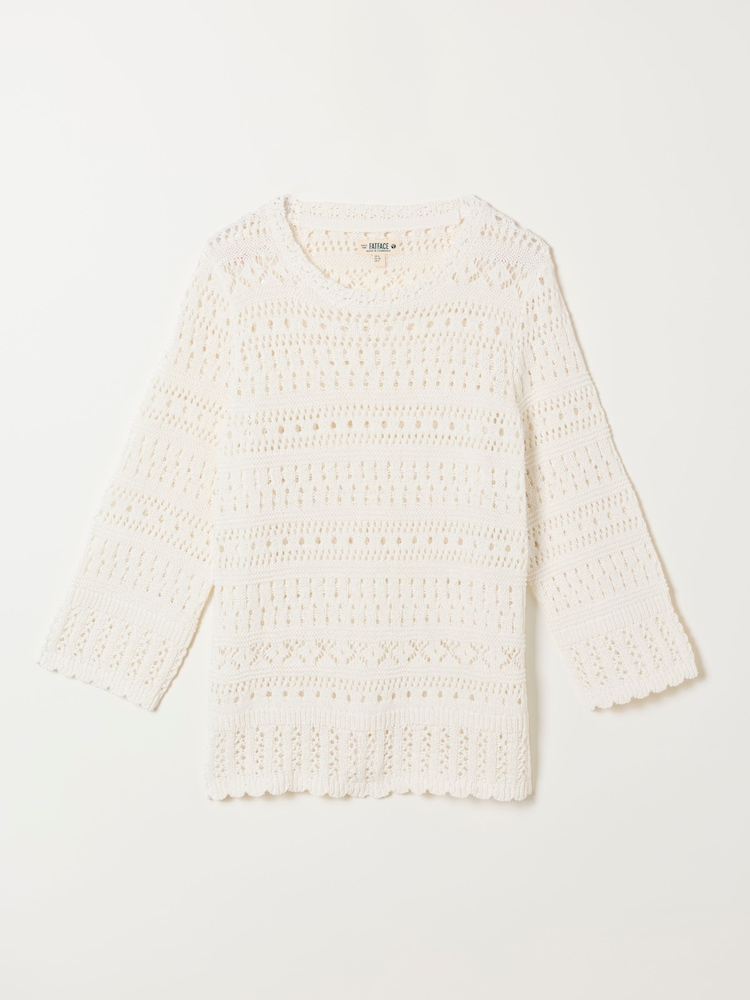 أبيض - كنزة غرز محبوكة من FatFace - Image 5 of 5 أبيض - كنزة غرز محبوكة من FatFace - Image 5 of 5