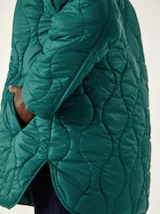 Verde - Roman Quilted Hooded Coat - Imagem 5 de 5