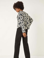 Roman White Soft Printed Quilted Jacket - Image 3 of 5