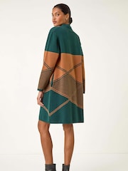 Verde - Roman Patchwork Knit Jumper Dress - Imagem 3 de 5