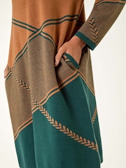 Verde - Roman Patchwork Knit Jumper Dress - Imagem 5 de 5