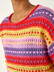 Roman Red Bobble Knit Stripe Jumper - Image 5 of 5