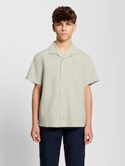 Lyle & Scott Beige Linen Blend Shirt - Image 1 of 5