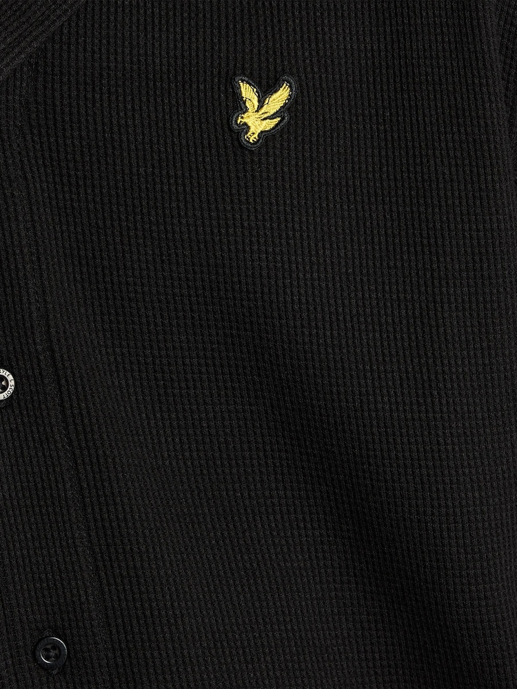 Lyle & Scott Black Waffle Shirt - Image 6 of 6