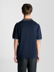 Lyle & Scott Waffle Knitted Polo Shirt - Image 2 of 6