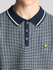 Lyle & Scott Waffle Knitted Polo Shirt - Image 3 of 6