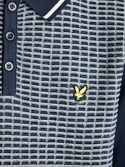 Lyle & Scott Waffle Knitted Polo Shirt - Image 6 of 6