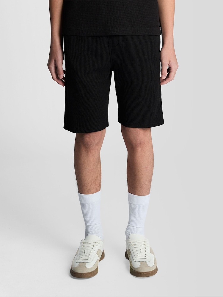 Lyle & Scott Black Waffle Shorts - Image 2 of 6