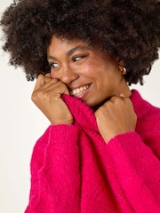 Roman Pink Pointelle Stitch Knit Jumper - Image 2 of 5