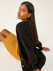 Roman Yellow Cable Knitted Elastic Waist Skirt - Image 2 of 5