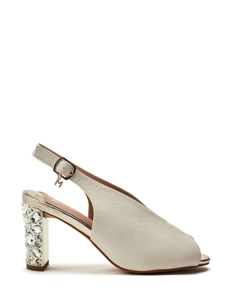 Moda in Pelle Maeva High Vamp Sling Back Sandals - Image 1 of 4
