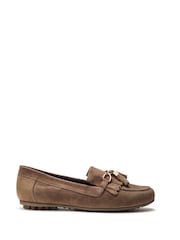 Natural - Moda in Pelle Mocassins Essana com corrente e detalhe de borla - Imagem 1 de 4