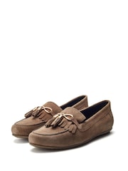 Natural - Moda in Pelle Mocassins Essana com corrente e detalhe de borla - Imagem 2 de 4
