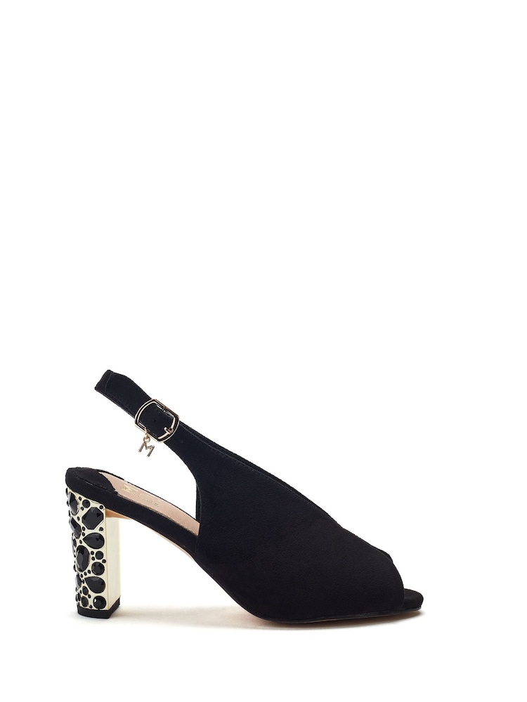 Moda in Pelle Maeva High Vamp Sling Back Sandals - Image 1 of 4