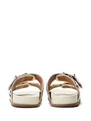 Moda in Pelle Janettie Branded Buckle Feature Footbed Sandals - Image 3 of 4