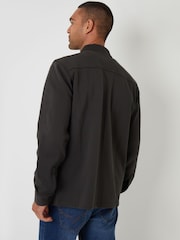 Threadbare Blue Pique Popper Fastening Shacket - Image 2 of 4