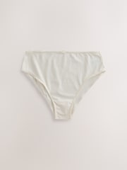 Pink/Blue/Green High Waist High Leg Cotton Rich Knickers 5 Pack - Image 2 of 8