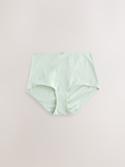 Pink/Blue/Green Full Brief Cotton Rich Knickers 5 Pack - Image 5 of 8