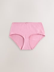 Pink/Blue/Green Short Cotton Rich Knickers 5 Pack - Image 2 of 8