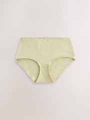 Pink/Blue/Green Short Cotton Rich Knickers 5 Pack - Image 3 of 8