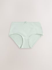 Pink/Blue/Green Short Cotton Rich Knickers 5 Pack - Image 5 of 8