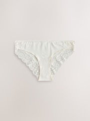 Berry Pink Bikini Cotton and Lace Knickers 7 Pack - Image 8 of 10