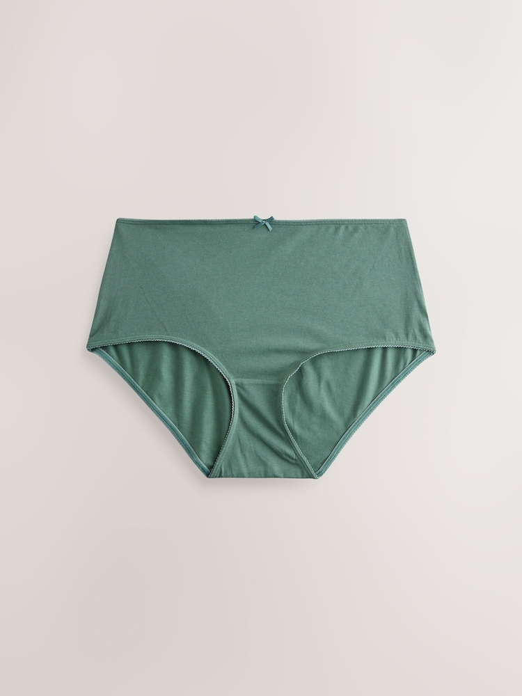 أخضر/أزرق - حزمة من 7 سراويل داخلية من القطن الغني - صورة 2 من 10