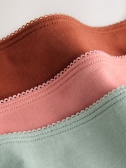 أخضر/أزرق - حزمة من 7 سراويل داخلية من القطن الغني - صورة 9 من 10