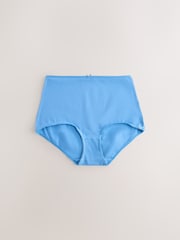 Blue Full Brief Cotton Rich Knickers 7 Pack - Image 3 of 10