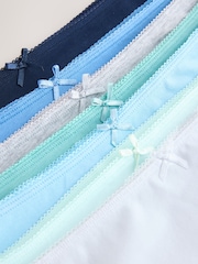 Blue Full Brief Cotton Rich Knickers 7 Pack - Image 9 of 10