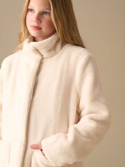 Angel & Rocket Cream Adaline Fur Coat - Image 2 of 8