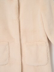 Angel & Rocket Cream Adaline Fur Coat - Image 8 of 8