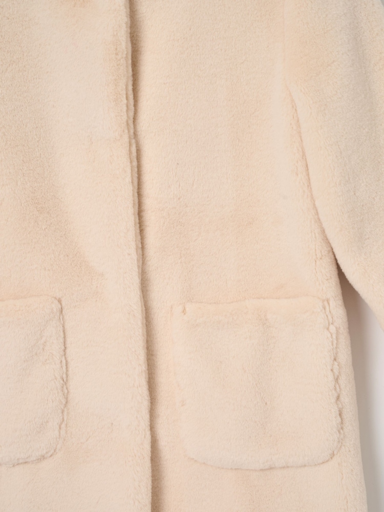 Angel & Rocket Cream Adaline Fur Coat - Image 8 of 8 Angel & Rocket Cream Adaline Fur Coat - Image 8 of 8