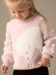 Angel & Rocket Pink Izzy Polar Bear Jumper - Image 2 of 6