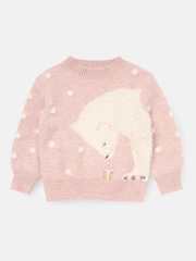 Angel & Rocket Pink Izzy Polar Bear Jumper - Image 4 of 6