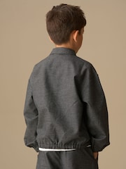 Angel & Rocket Grey Alex Pinstripe Overshirt - Image 4 of 9