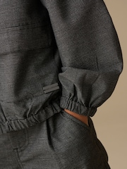 Angel & Rocket Grey Alex Pinstripe Overshirt - Image 6 of 9
