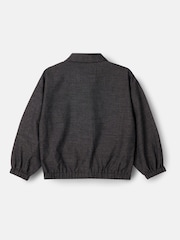 Angel & Rocket Grey Alex Pinstripe Overshirt - Image 8 of 9