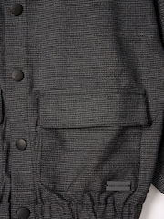 Angel & Rocket Grey Alex Pinstripe Overshirt - Image 9 of 9