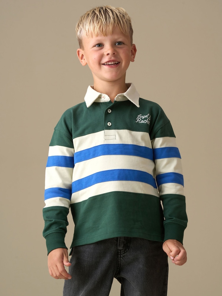 Angel & Rocket Green Edward Collared Sweatshirt - Image 1 of 7 Angel & Rocket Green Edward Collared Sweatshirt - Image 1 of 7